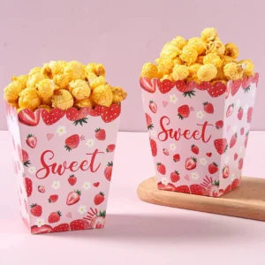 Pink Popcorn Boxes