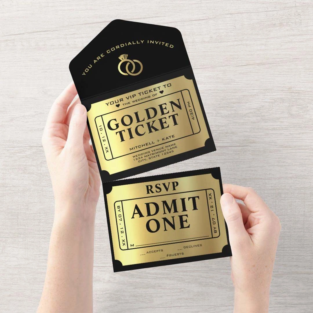 Custom Golden Ticket Wholesale