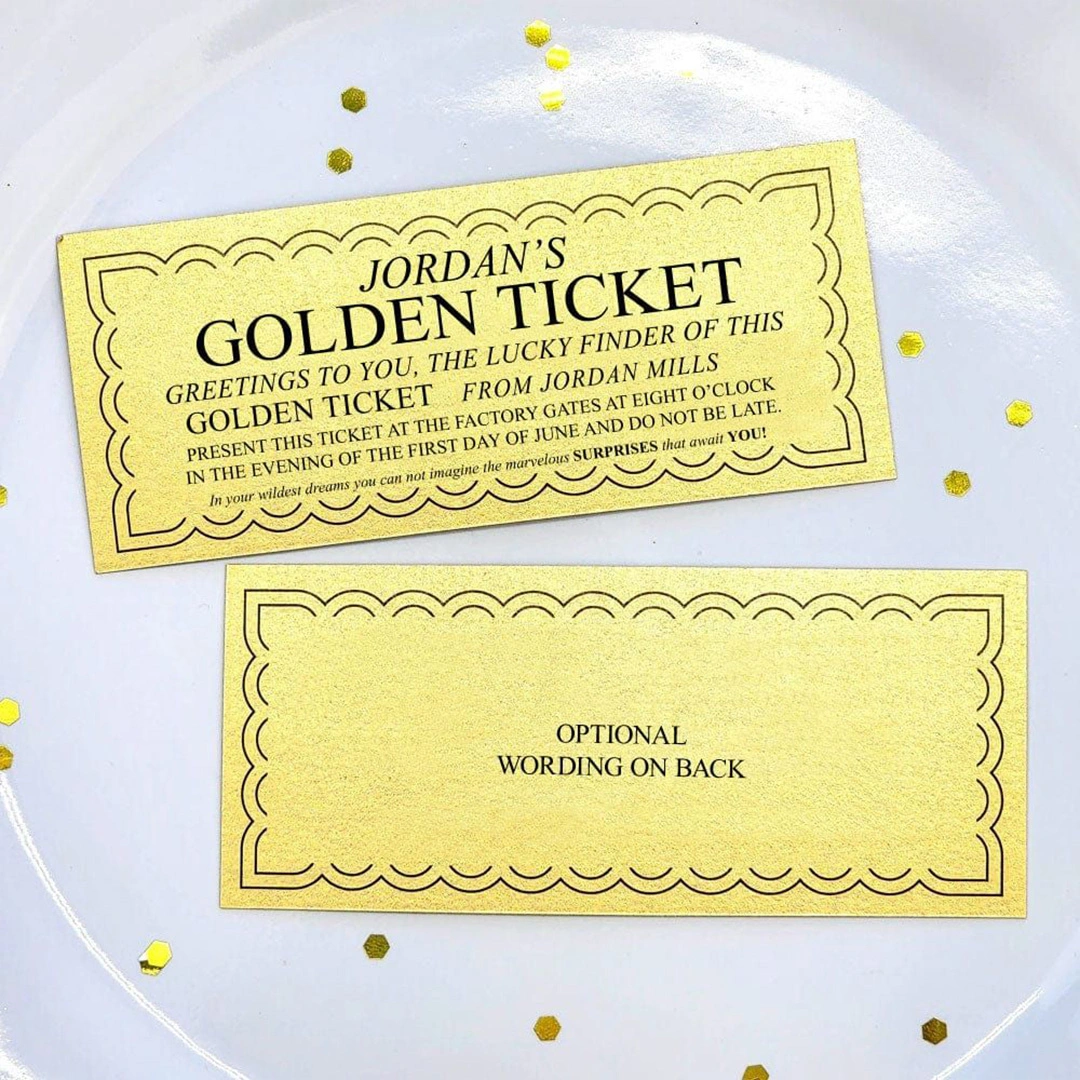 Custom Golden Ticket