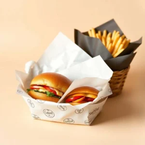 Custom Printed food basket Liners